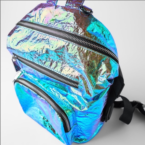 Zara iridescent backpack - Picture 4 of 9